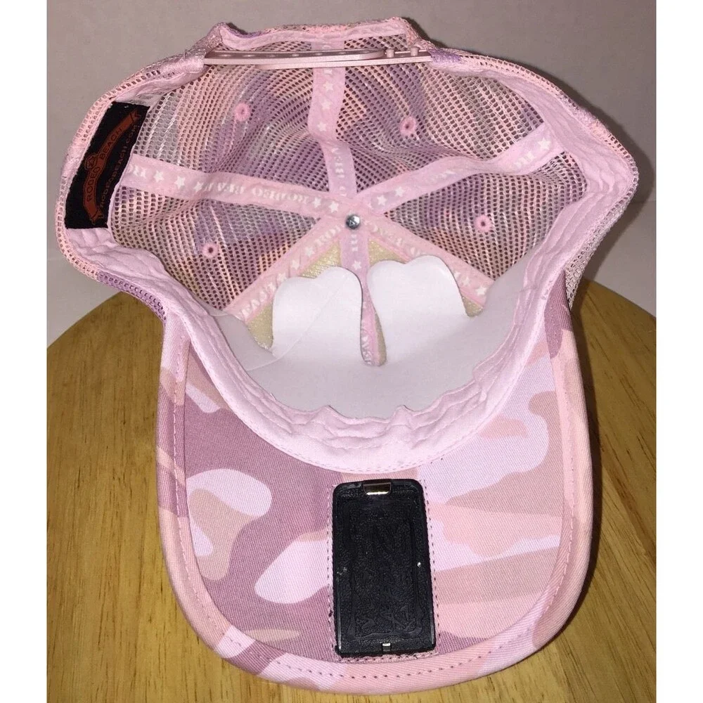 RODEO BEACH Pink Camo Trucker Hat Cap Snapback w/ Bottle Opener RACKHAT NEW